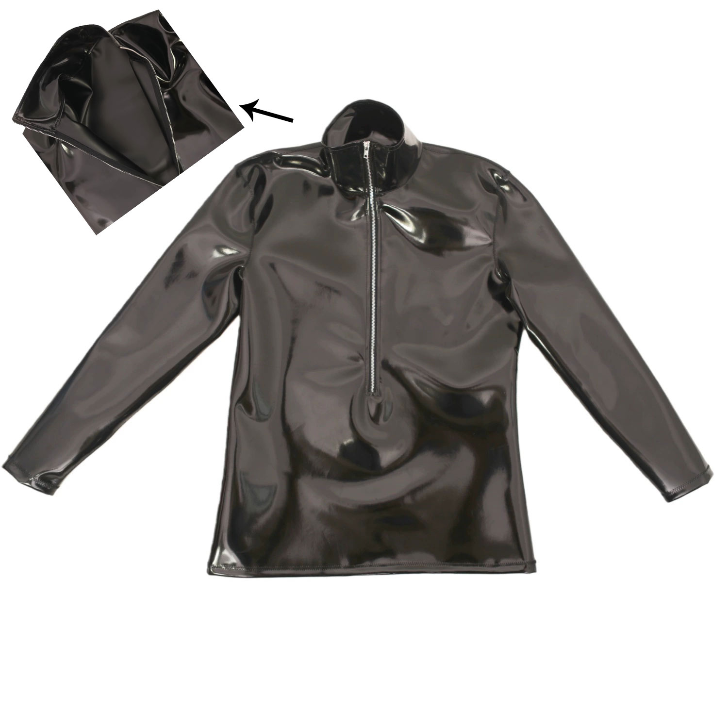 Mens Fashion Wear - Nova moda pano látex camisetas masculinas