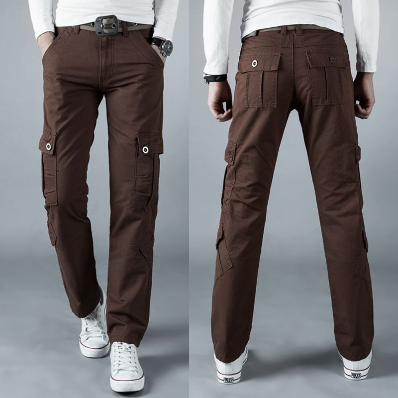 Cargo Jogger Pants - Calça casual masculina com bolsos, calça