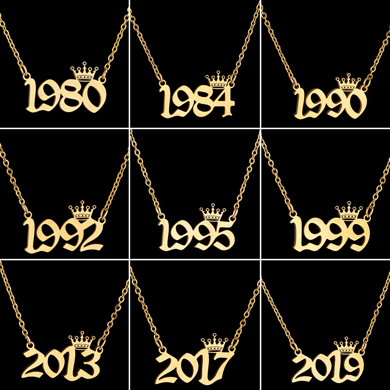 Men'S Fashion Year 2000 - Colares de número de ano de