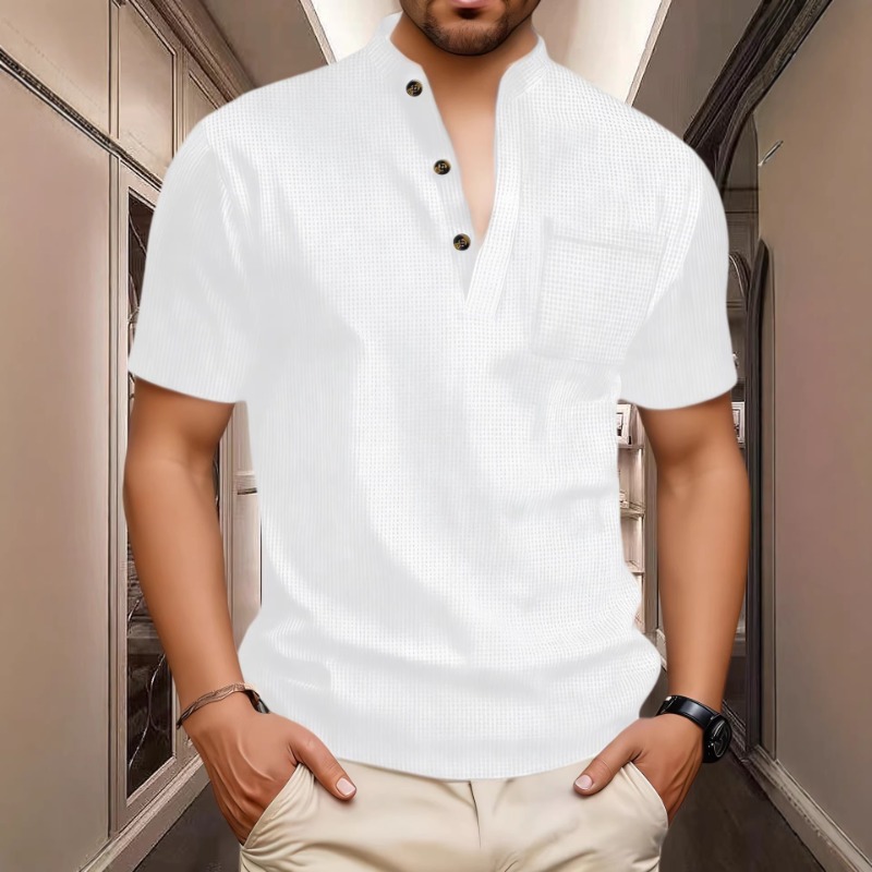 Mens Fashion Wear - Camiseta Masculina Casual de Verão com