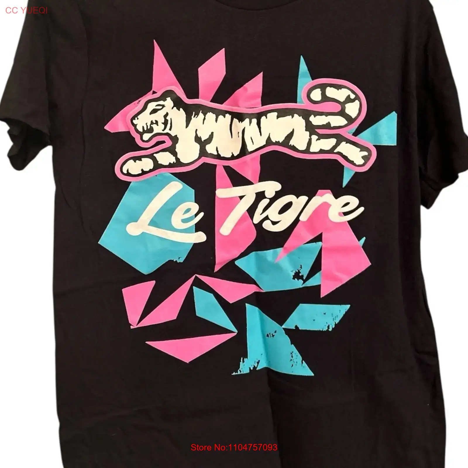 Men'S Fashion Pink Shirt - Camiseta Retrô Masculina Le Tigre Tamanho
