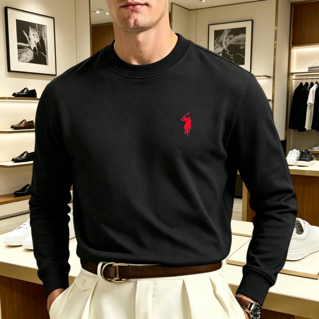Men'S Fashion Brands - Camiseta masculina de manga longa com