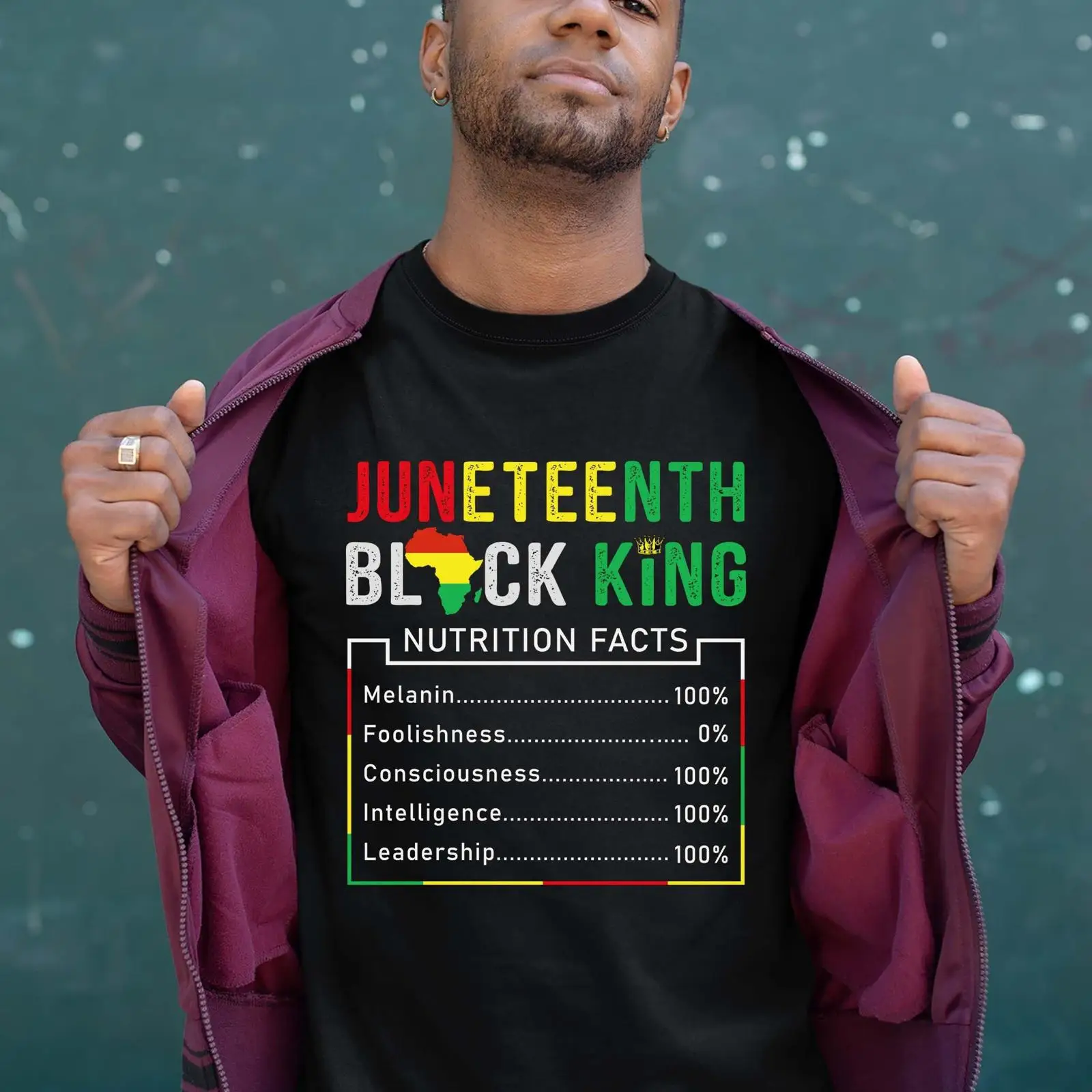 Men'S Fashion History - Camiseta masculina vintage Juneteenth Black King