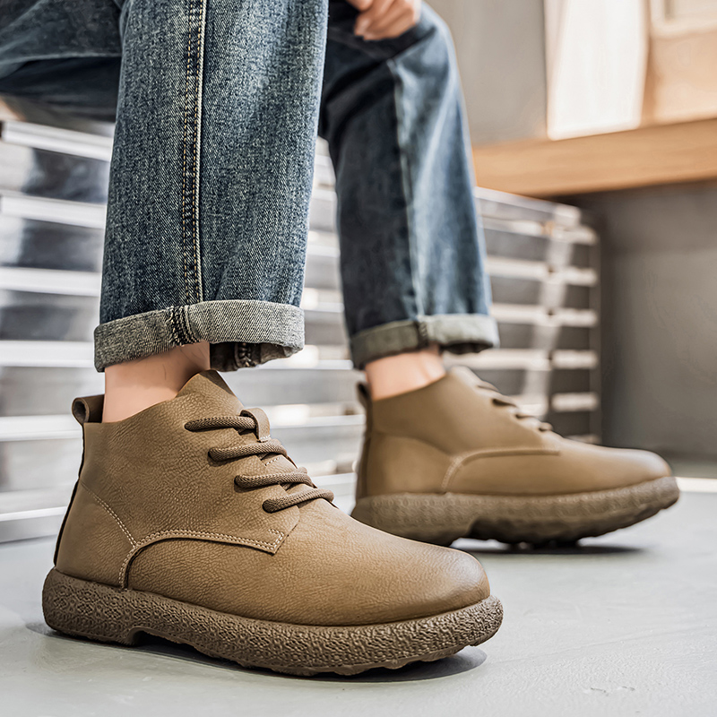 Fashion Men'S Boots - Botas de tornozelo masculinas botas curtas