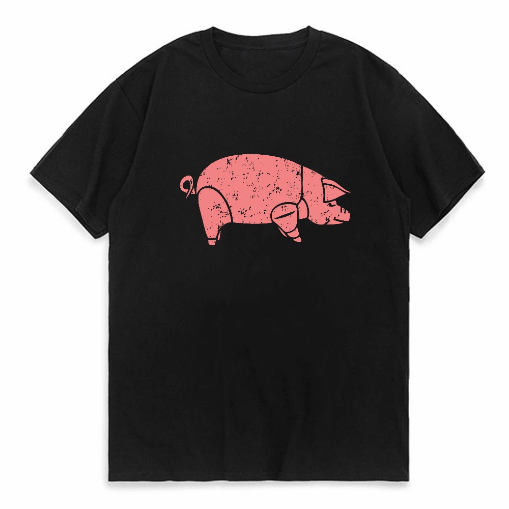 Men'S Fashion Pink Shirt - Camiseta gráfica com estampa de animais