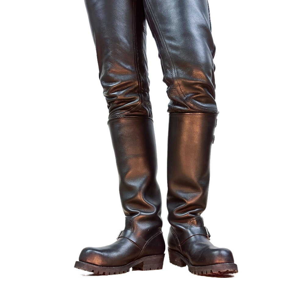 Fashion Men'S Boots - Moda masculina de couro genuíno britânico