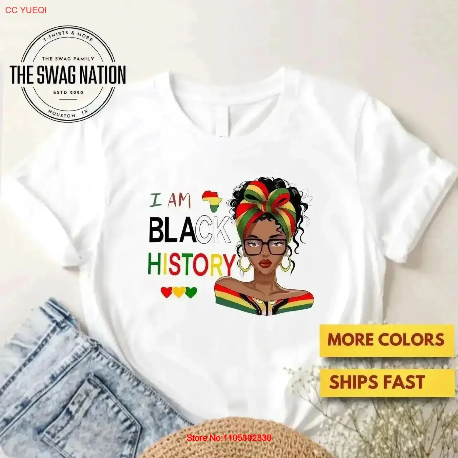 Men'S Fashion History - Camiseta Feminina e Infantil Afro-Americana para