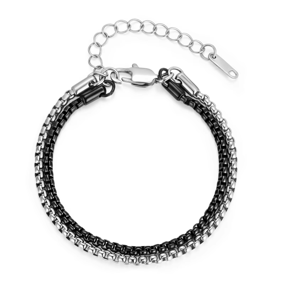 Men'S Fashion Over 30 - Pulseira Masculina de Aço Inoxidável com