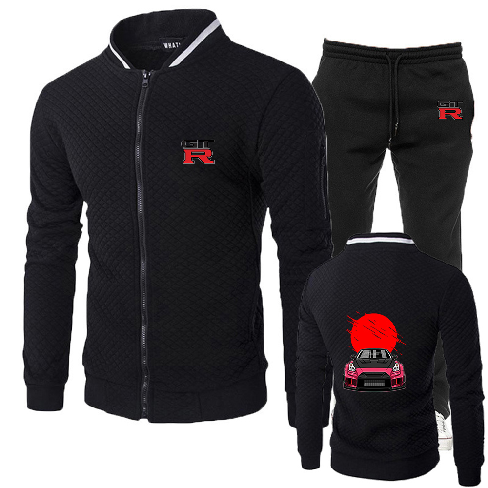 Men'S Fashion Zipper Jacket - Jaqueta de Beisebol Masculina Casual com