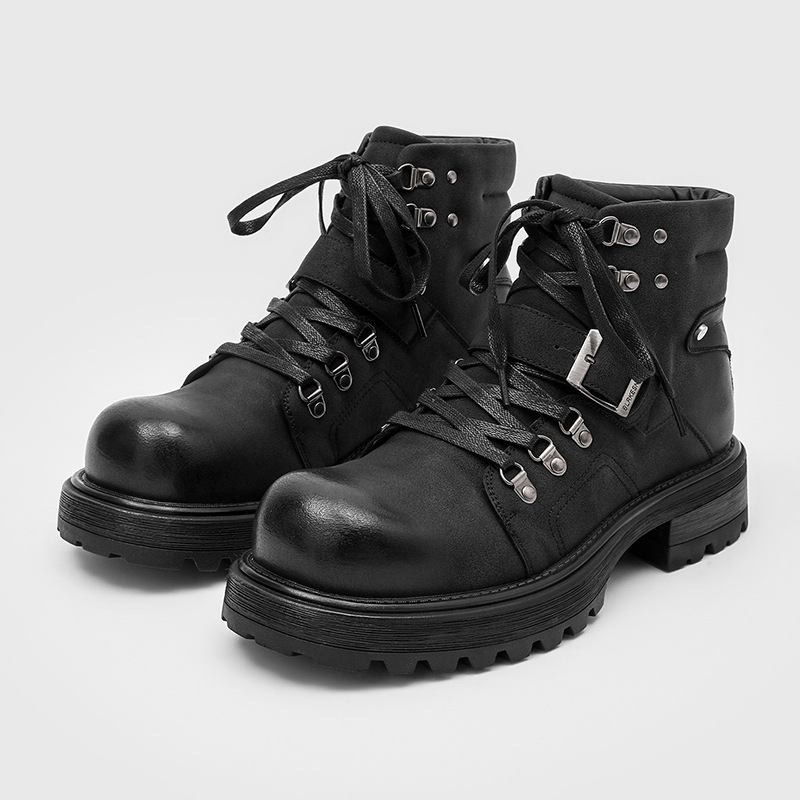 Men'S Fashion Brands - Marca masculina botas de couro da