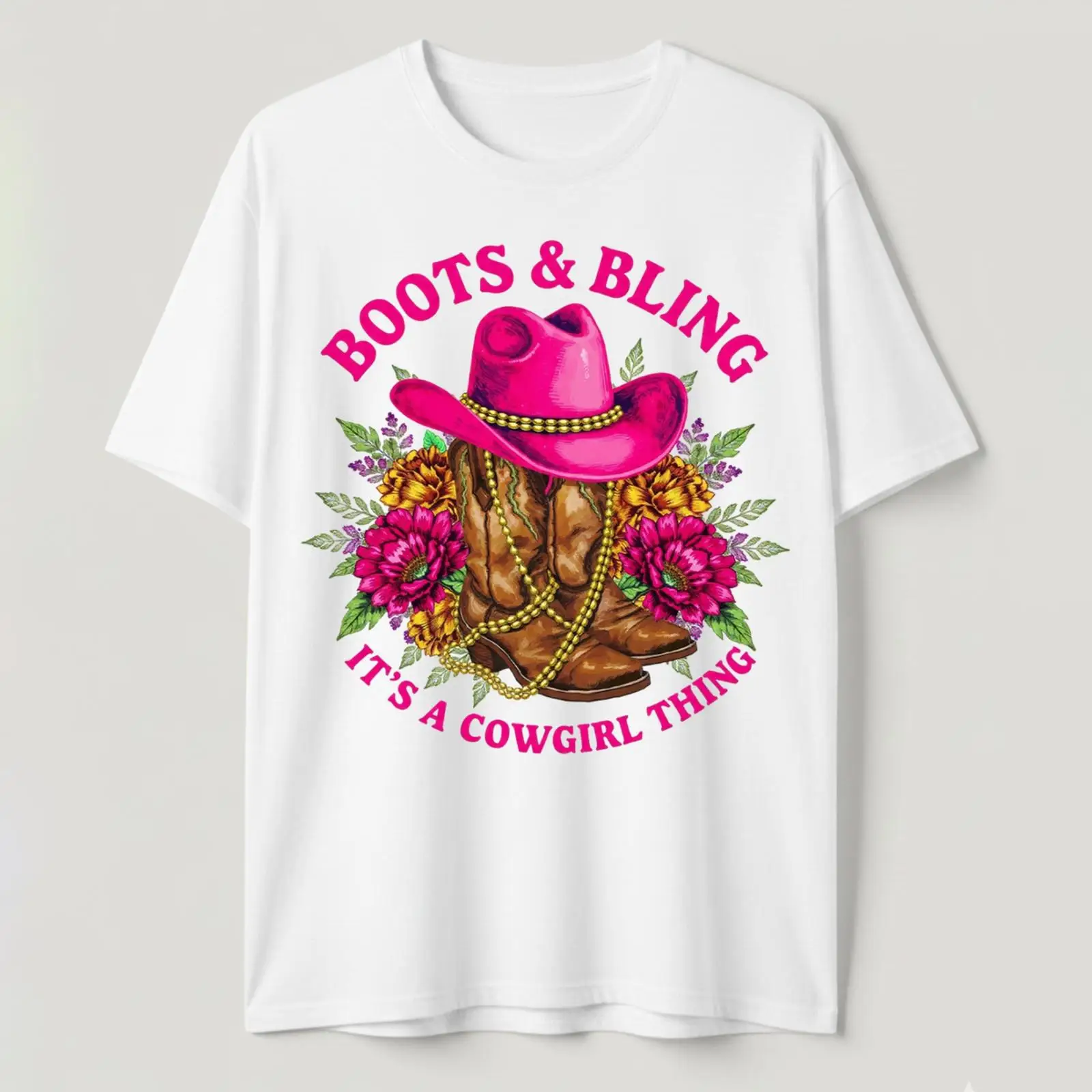 Men'S Fashion Pink Shirt - Botas e Brilho: É uma questão