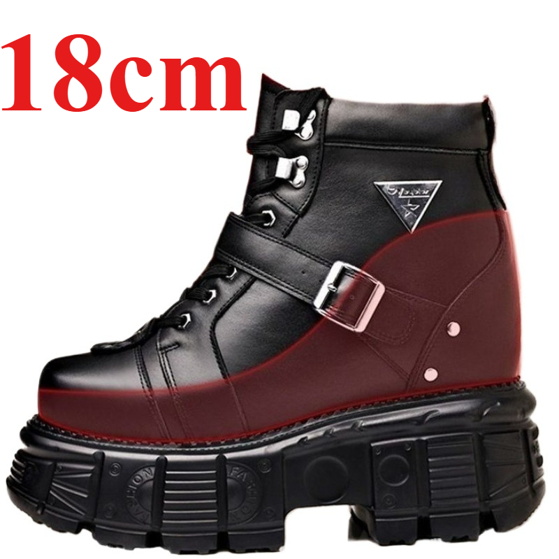Fashion Men'S Boots - Botas de Couro Genuíno para Motociclistas