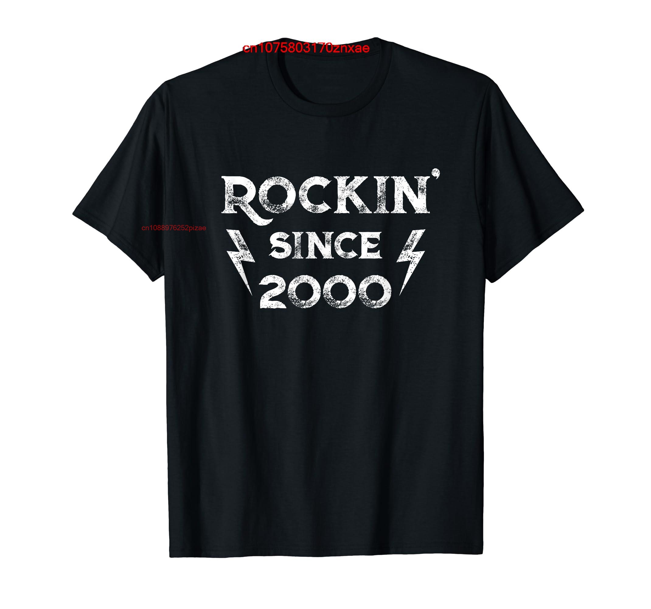 Men'S Fashion Year 2000 - 100% algodão 23 anos: clássico rock