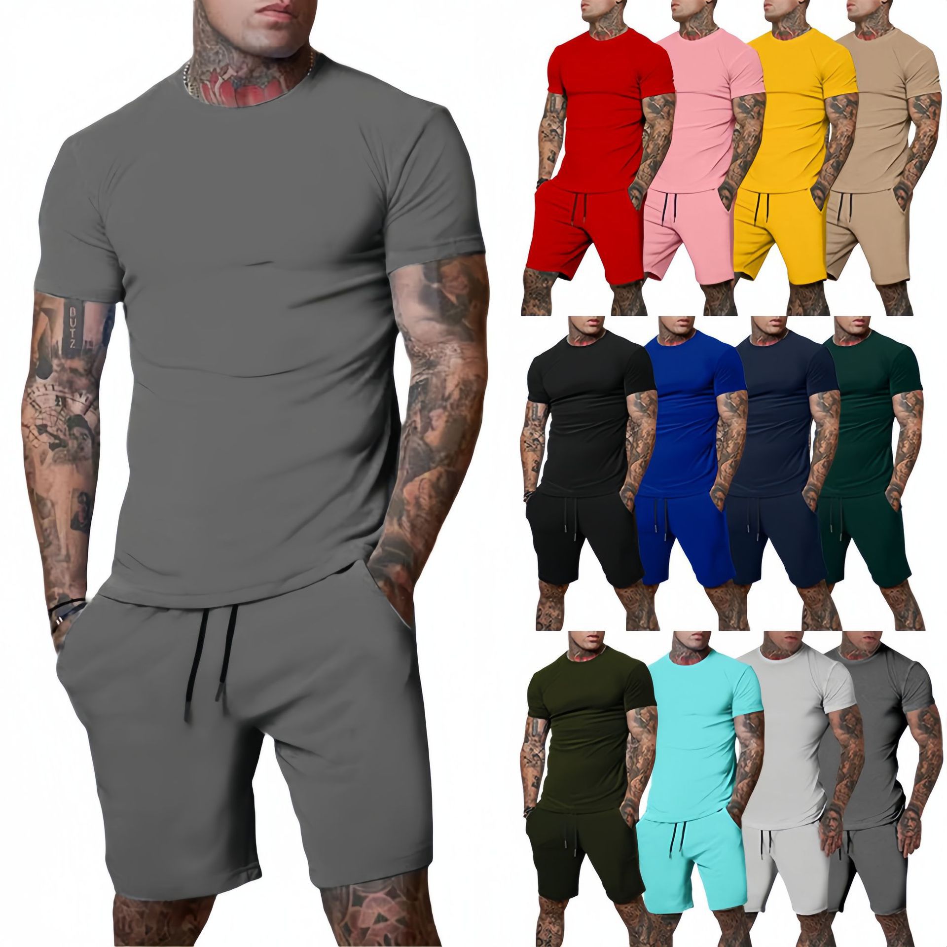 Queer Men'S Fashion - Conjunto de Roupas de Verão Fashion