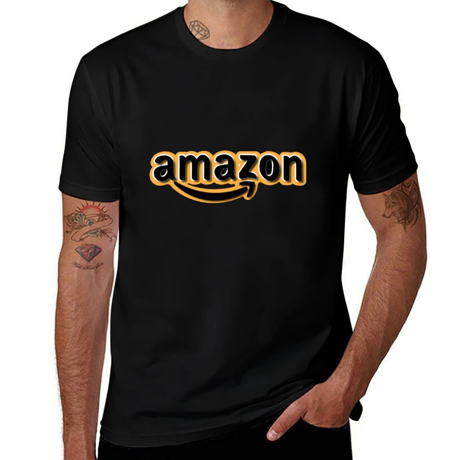 Amazon Men'S Fashion - Camiseta com design do logotipo da