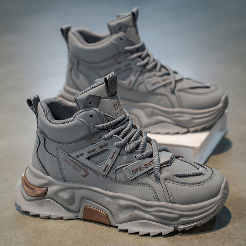 Men'S Fashion Running Shoes - Alta superior respirável anti deslizamento homem