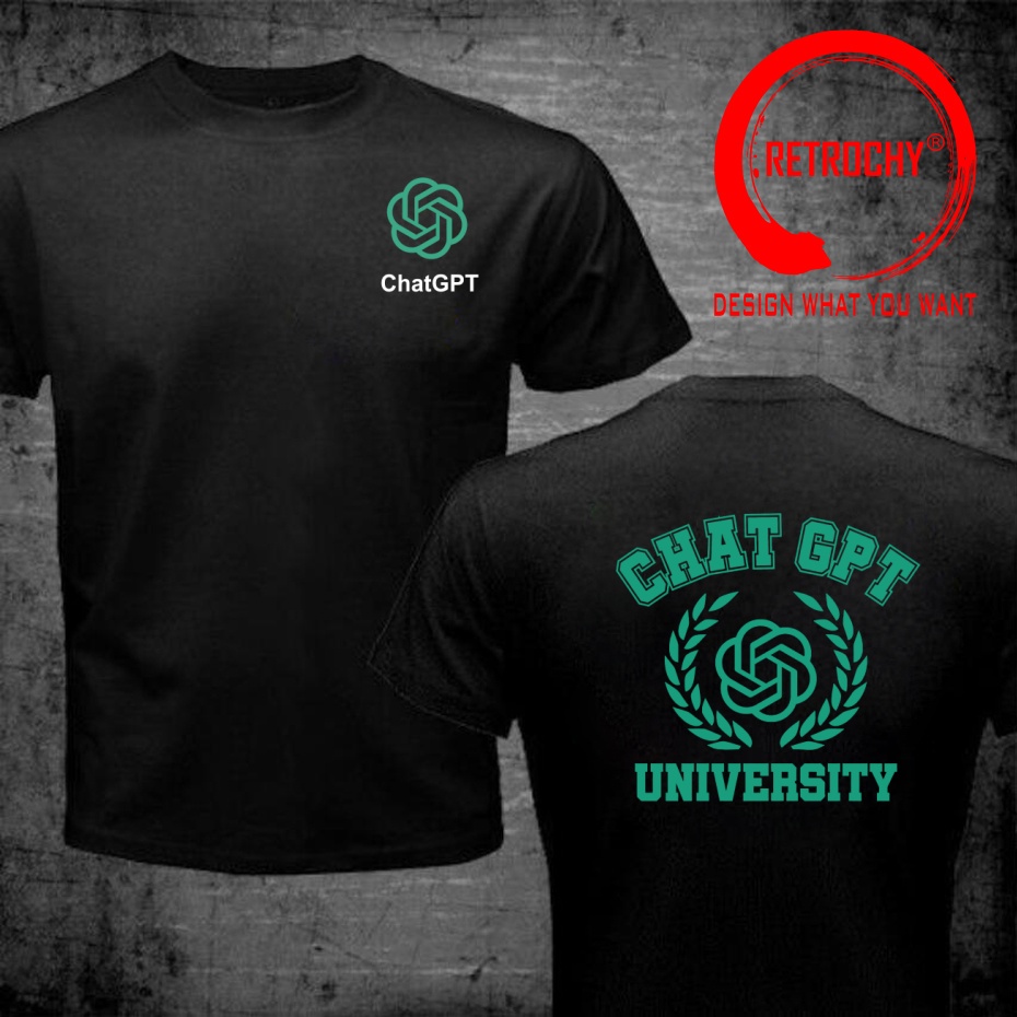 Men'S Fashion University - Camiseta Masculina com Design Divertido ChatGPT