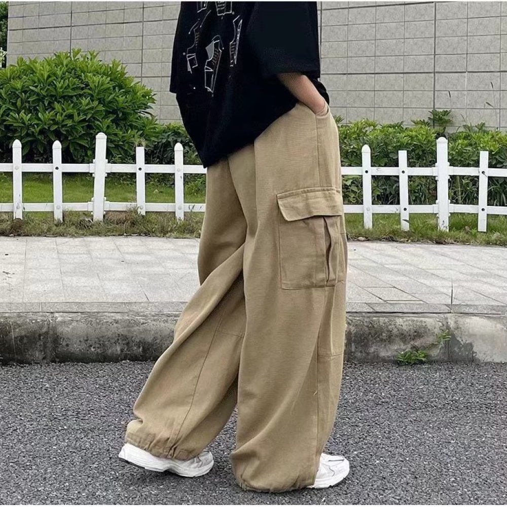 Cargo Jogger Pants - Calças Cargo Masculinas Estilo Streetwear Japonês,
