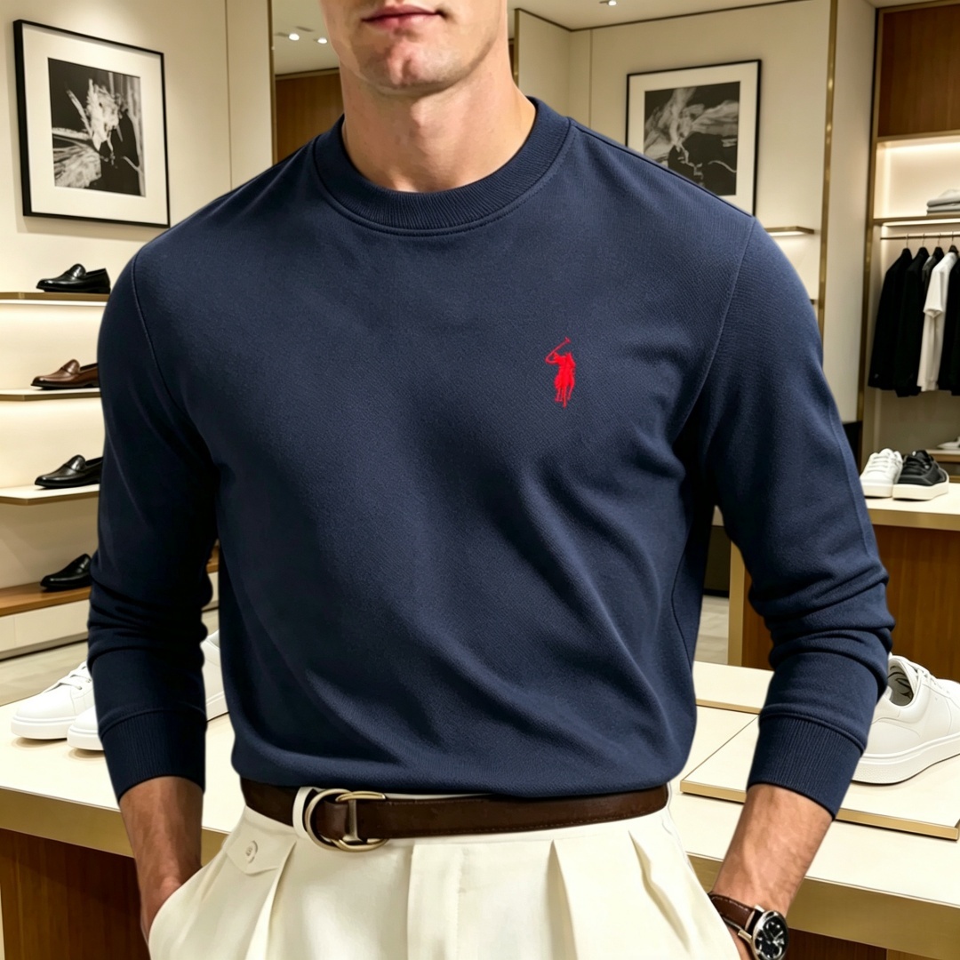 Men'S Fashion Brands - Camiseta masculina de manga longa com