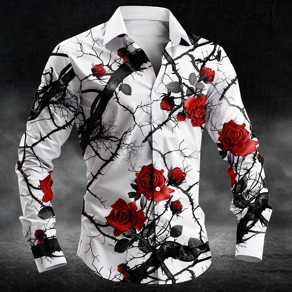 Queer Men'S Fashion - Camisa Masculina de Manga Longa com