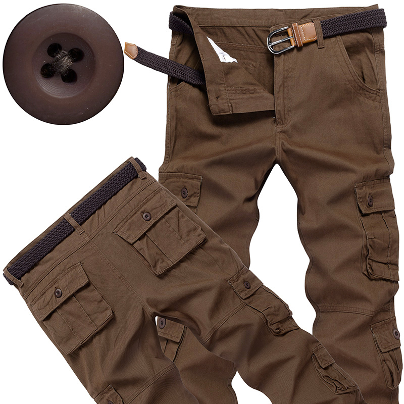 Cargo Jogger Pants - Calças Cargo Táticas Masculinas de Algodão,