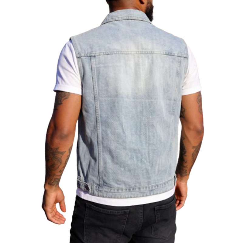 Men'S Fashion Vest With Jeans - Colete Jeans Masculino Primavera Verão: Moda