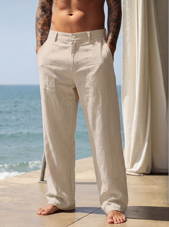 Calças de Linho Masculinas Cas - Amazon Men'S Fashion avaliação e preço