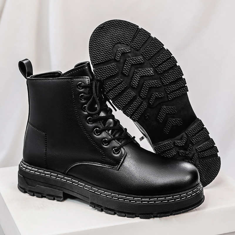 Botas masculinas de couro enve - Fashion Men'S Boots avaliação e preço