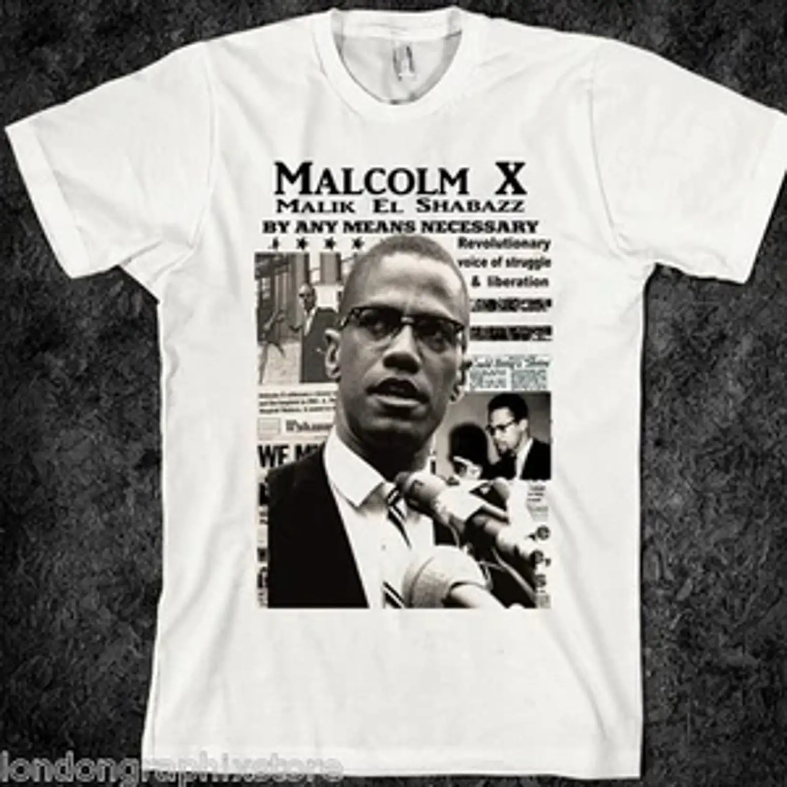 Camiseta Malcolm X Black Histo - Men'S Fashion History avaliação e preço
