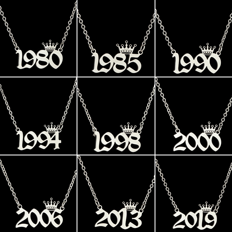 Colares de número de ano de co - Men'S Fashion Year 2000 avaliação e preço