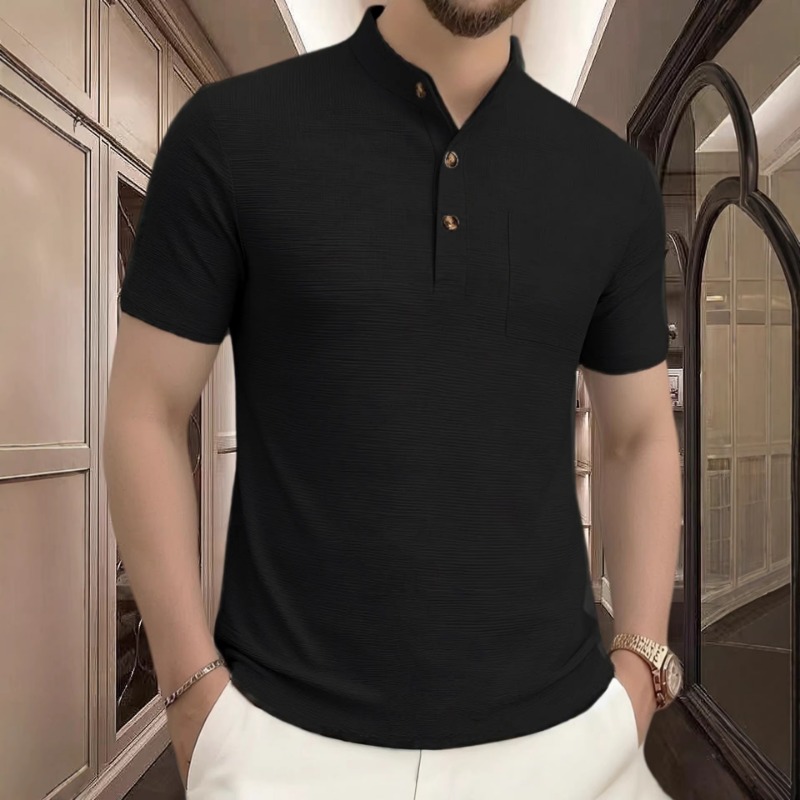 Camiseta Masculina Casual de V - Mens Fashion Wear avaliação e preço