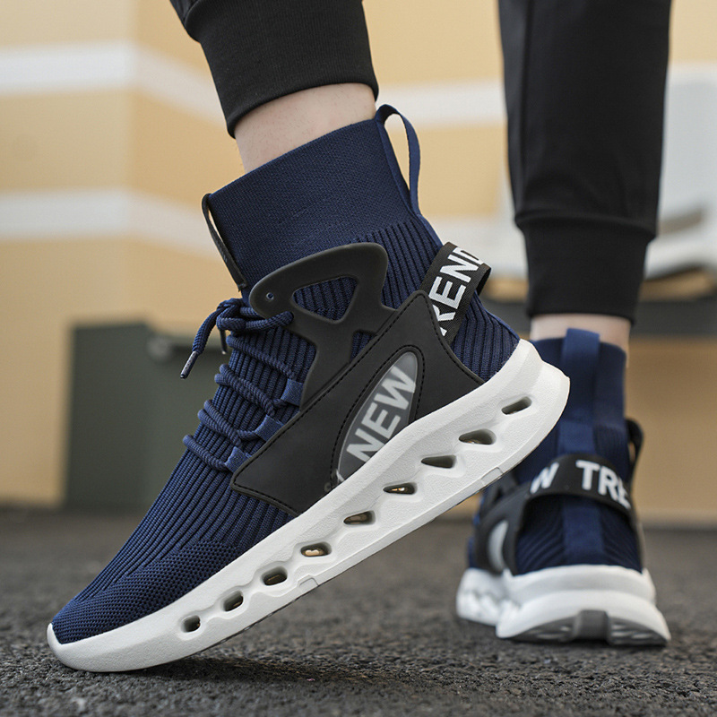Tênis Masculino Cano Alto Mode - Men'S Fashion Running Shoes avaliação e preço