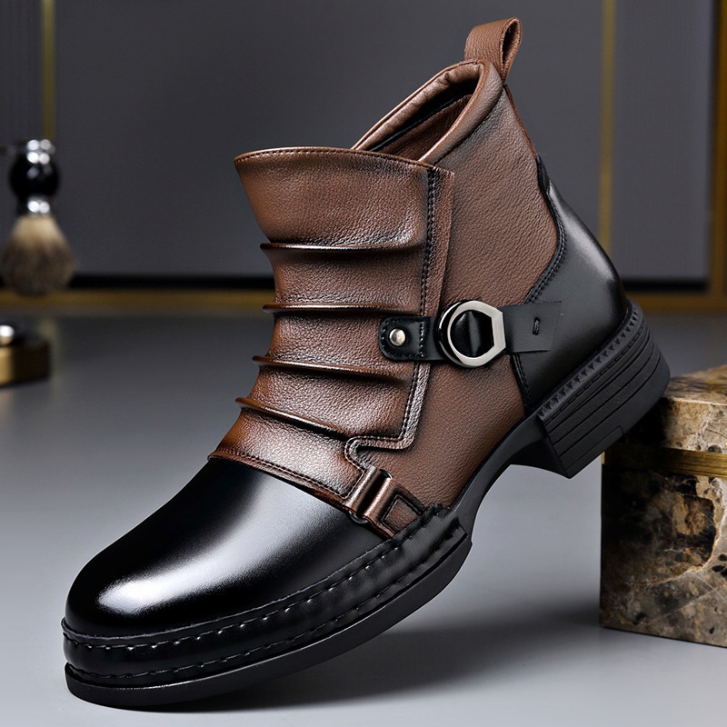 Botas de Cano Curto Retrô para - Fashion Men'S Boots avaliação e preço