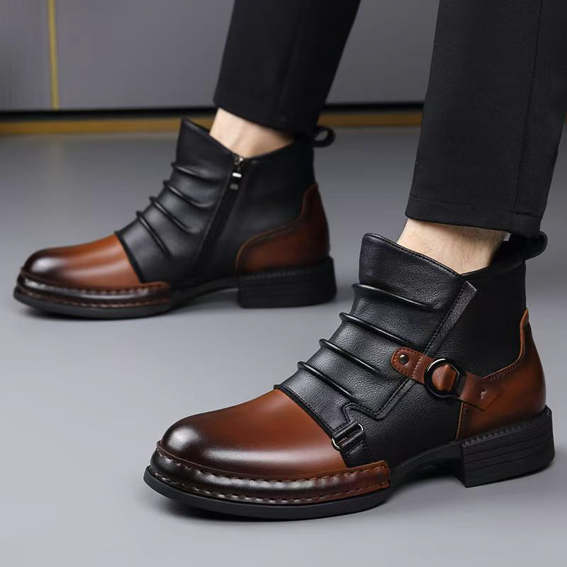 Botas de Cano Curto Retrô para - Fashion Men'S Boots avaliação e preço