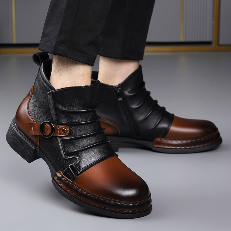 Botas de Cano Curto Retrô para - Fashion Men'S Boots avaliação e preço