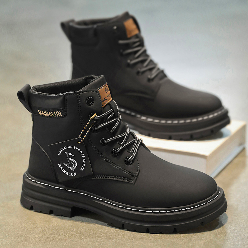 Clássico masculino botas de ca - Fashion Men'S Boots avaliação e preço