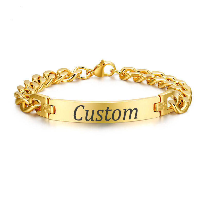 Azimiby nome personalizável cl - Men'S Fashion Jewelry Bracelets avaliação e preço