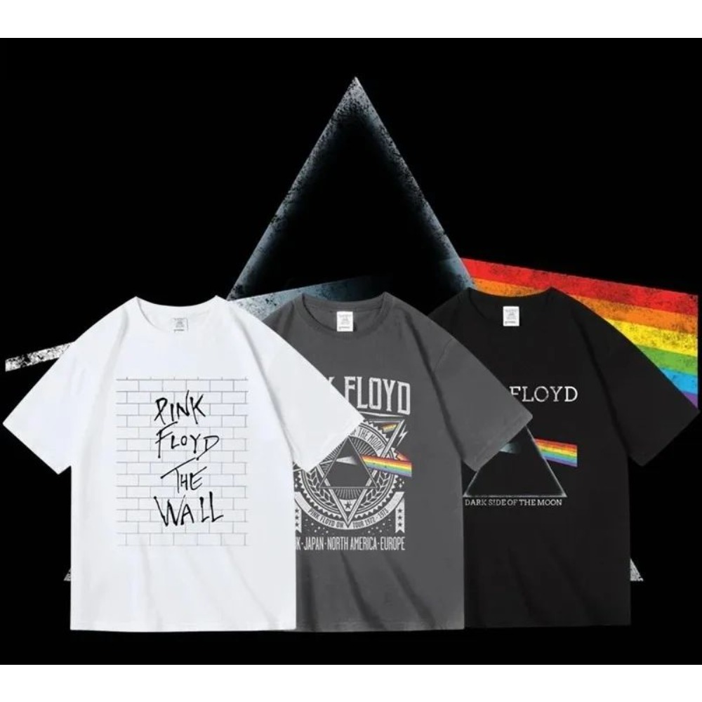 Camiseta Pink Floyd The Moon A - Men'S Fashion Pink Shirt avaliação e preço