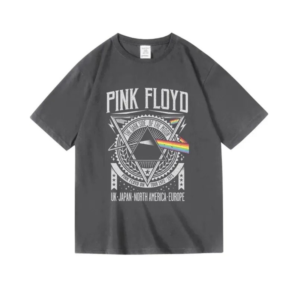 Camiseta Pink Floyd The Moon A - Men'S Fashion Pink Shirt avaliação e preço