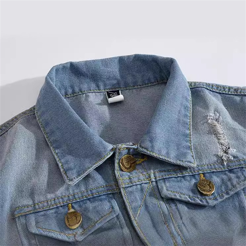 Colete jeans rasgado masculino - Men'S Fashion Vest With Jeans avaliação e preço