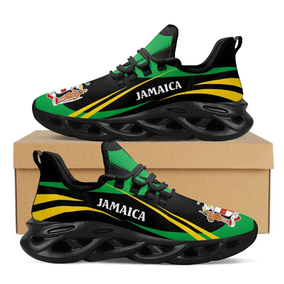Jamaica bandeira impressão sap - Men'S Fashion Running Shoes avaliação e preço