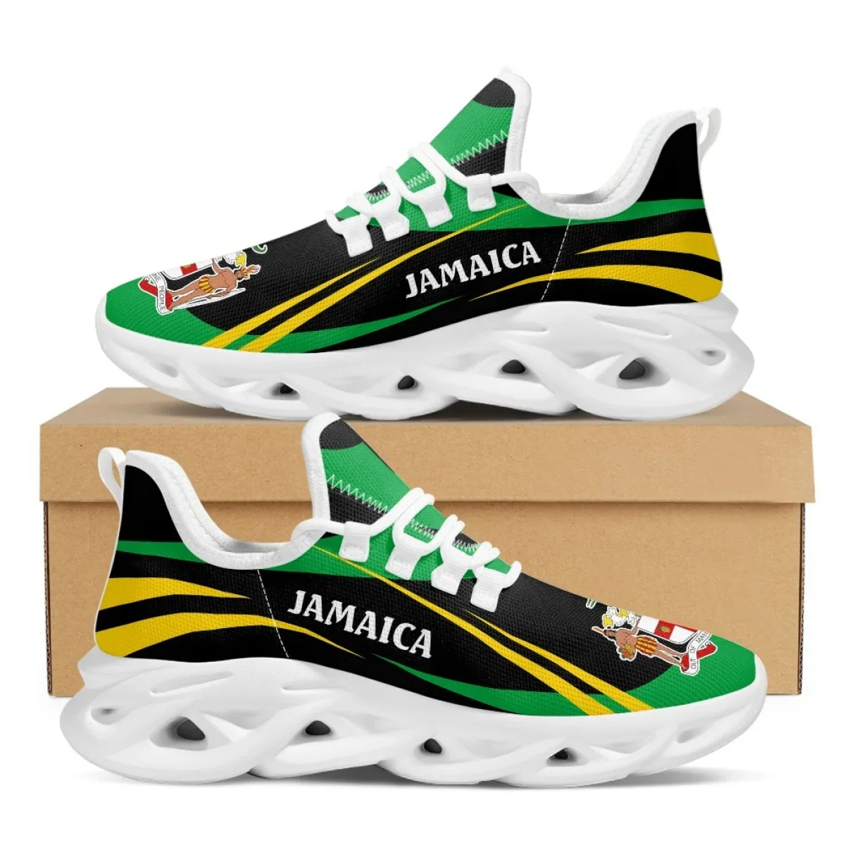 Jamaica bandeira impressão sap - Men'S Fashion Running Shoes avaliação e preço
