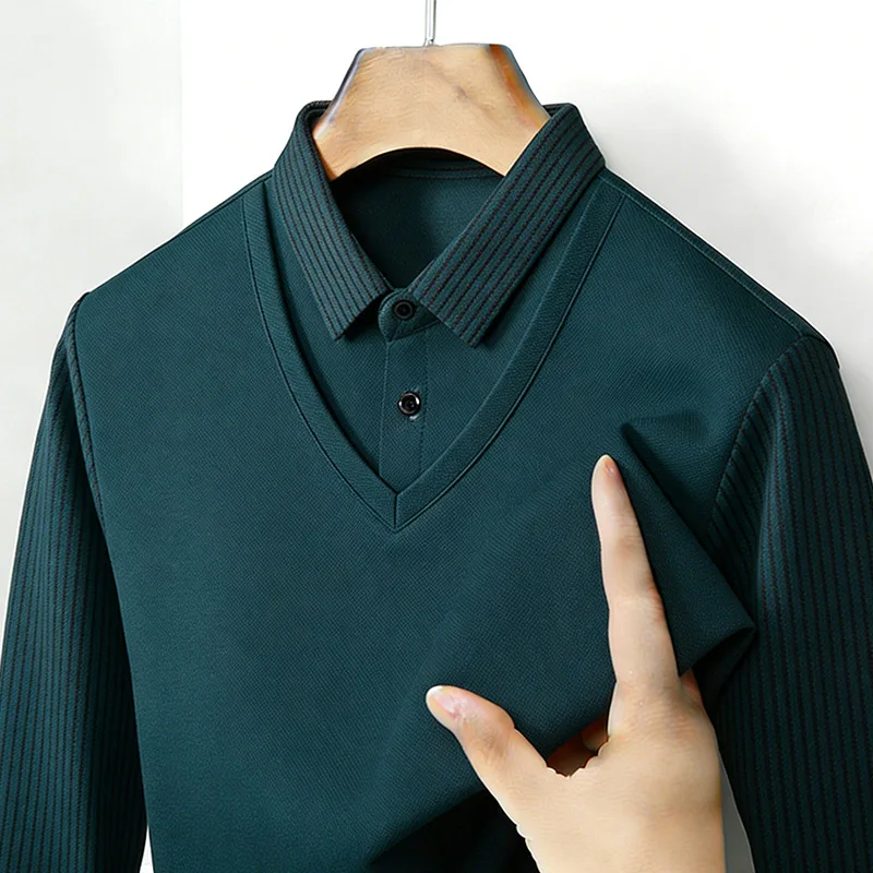 Camisa Masculina com Gola em V - Mens Fashion Wear avaliação e preço