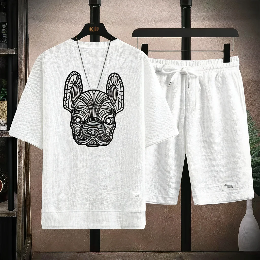 Conjunto de camiseta e shorts  - Queer Men'S Fashion avaliação e preço