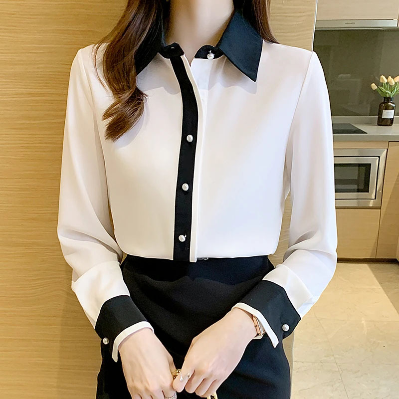 Camisa de chiffon branca para  - Men Fashion Korean Style avaliação e preço