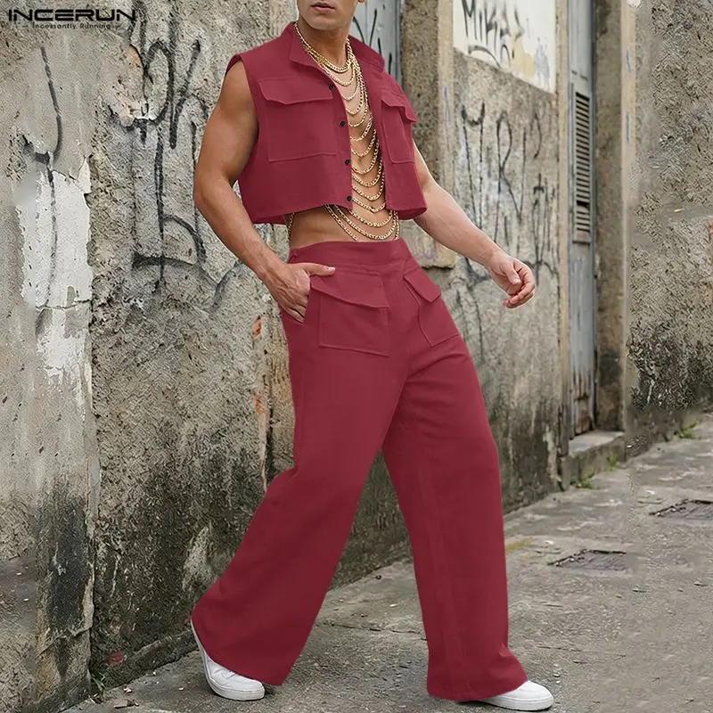 Conjuntos Masculinos INCERUN:  - Queer Men'S Fashion avaliação e preço