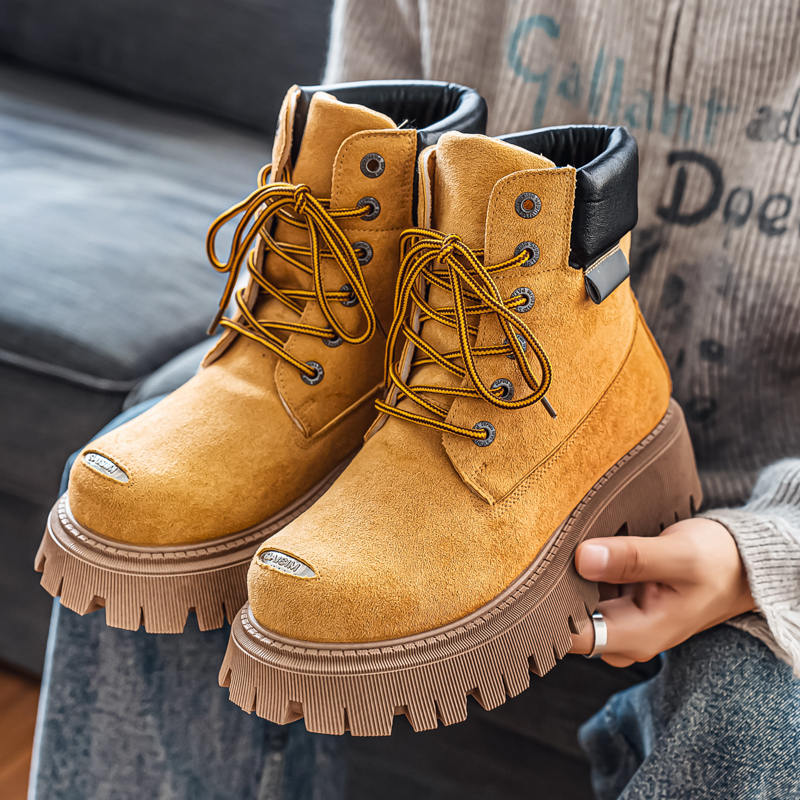 Botas Clássicas de Cano Alto e - Fashion Men'S Boots avaliação e preço