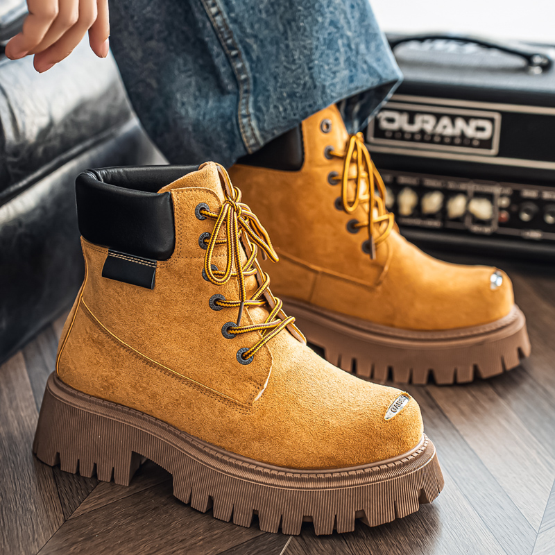 Botas Clássicas de Cano Alto e - Fashion Men'S Boots avaliação e preço