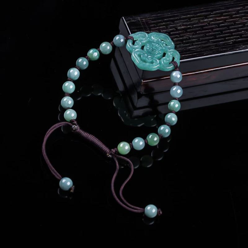 Pulseira de Jadeíta Natural Gr - Men'S Fashion Jewelry Bracelets avaliação e preço