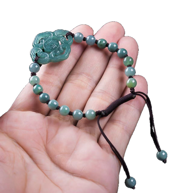Pulseira de Jadeíta Natural Gr - Men'S Fashion Jewelry Bracelets avaliação e preço